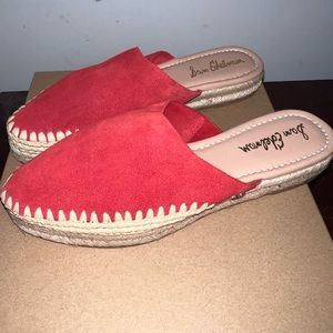 Sam Edelman Sz. 7-1/2 “Austin” Orange Leather Espadrilles